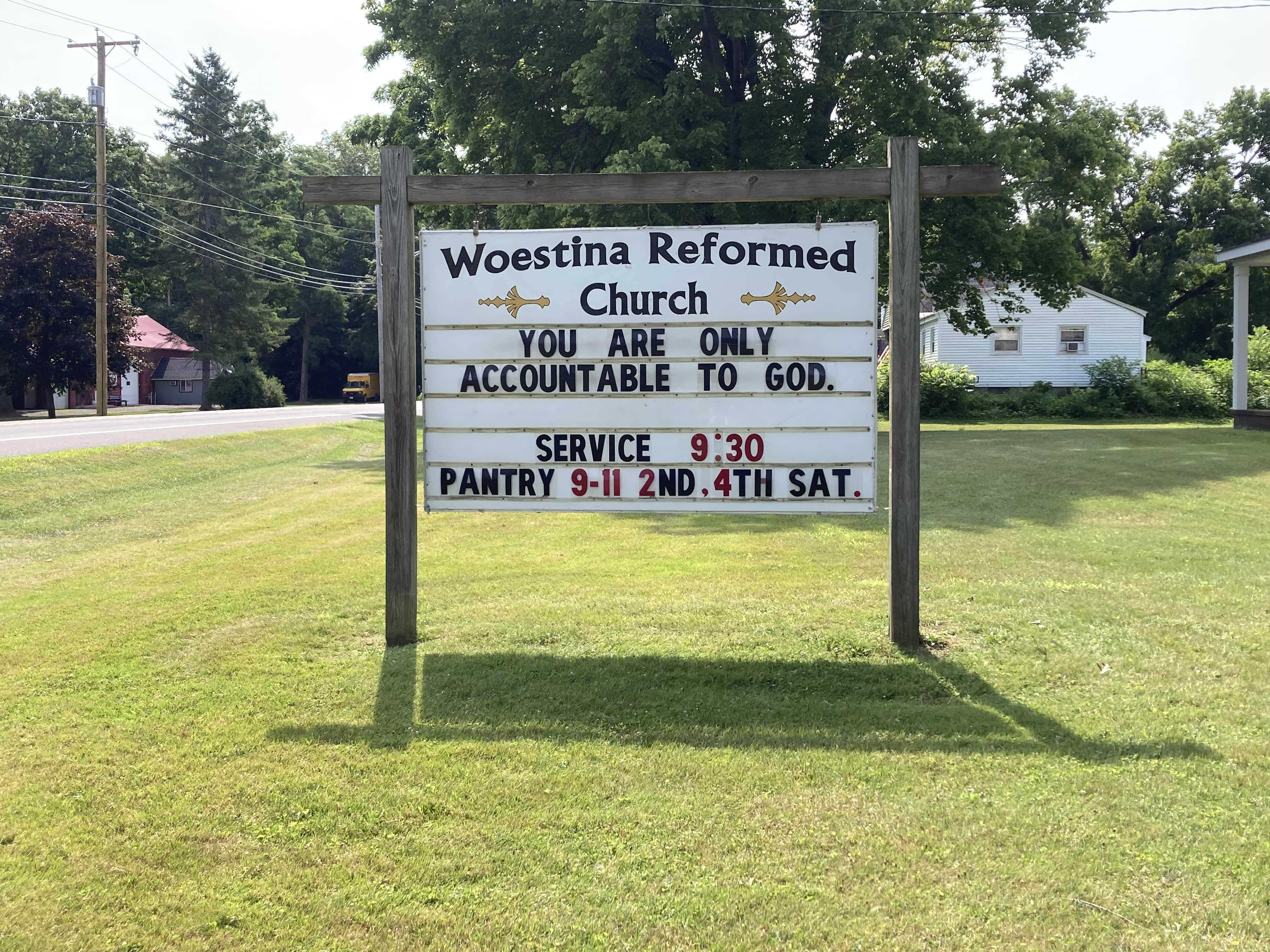 Church Service Sign