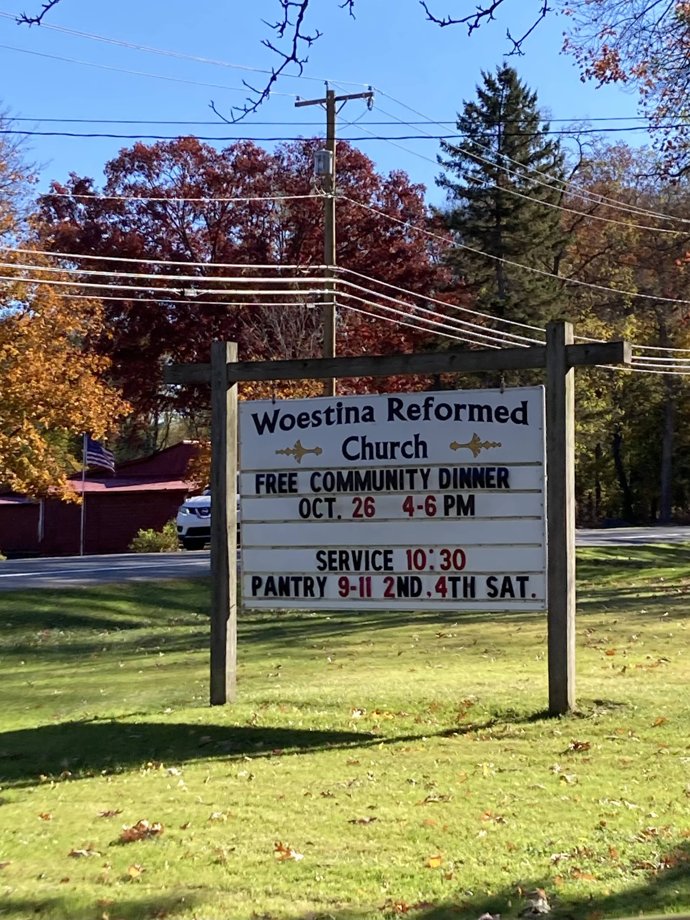 Church Service Sign