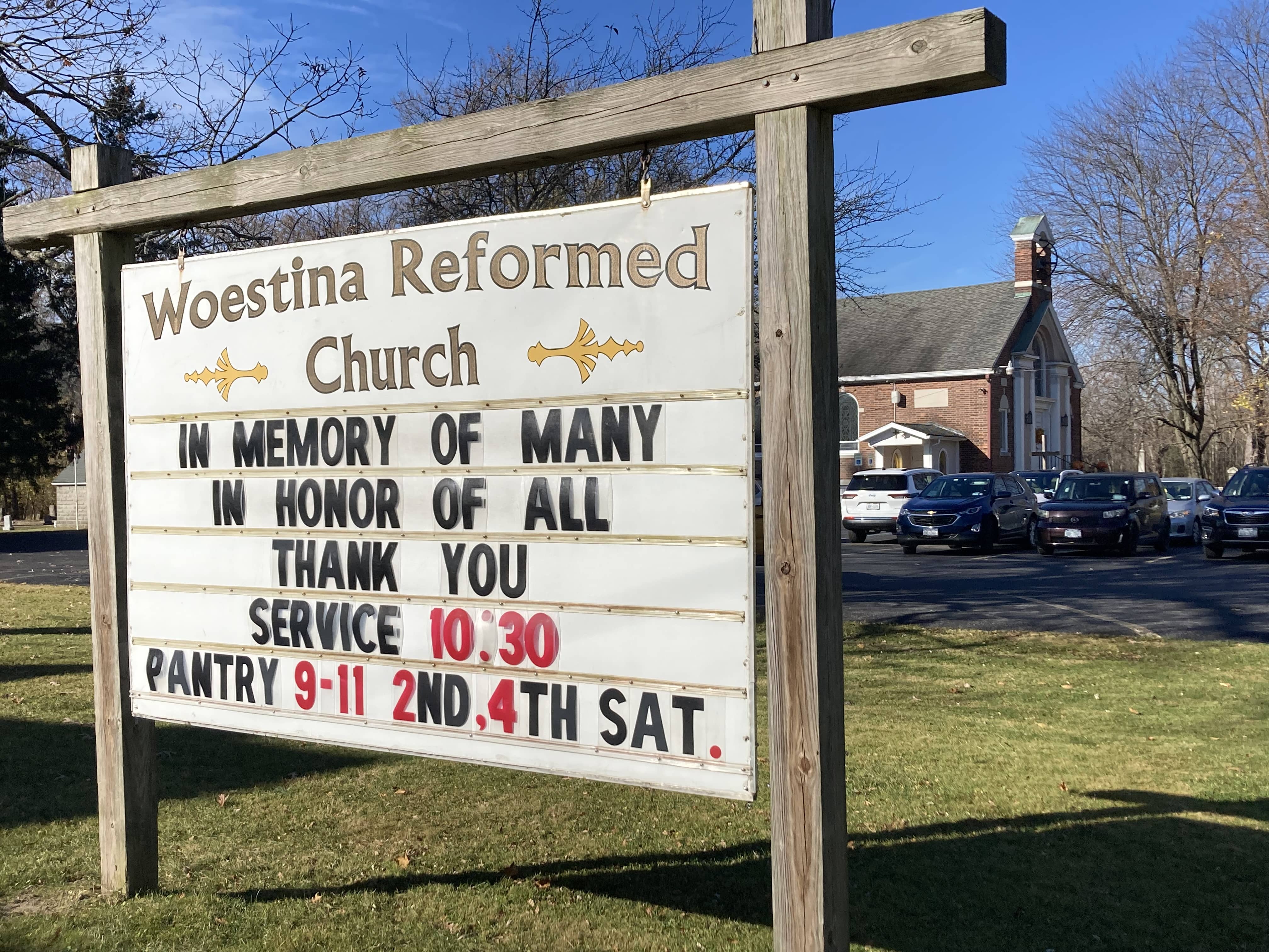 Church Service Sign